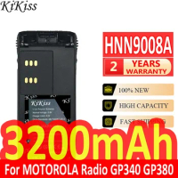3200mAh KiKiss Battery HNN9008A For MOTOROLA Radio GP340 GP380 GP640 GP680 GP320 HT1250 HT750 GP328 GP338 PRO5150 MTX850