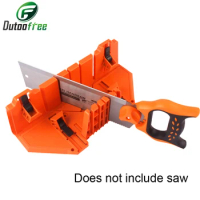 12/14" Saw Box Multifunction Woodworking Saw Ark Clamping Mitre Box 0/22.5/45/90 Degree Oblique Wooden Strip Plaster Line