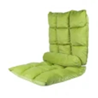 เบาะนั่งญี่ปุ่นพร้อมหมอนอิง สีเขียว