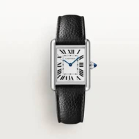 Cartier Tank Must de Cartier Large 33 - SolarBeat Photovoltaic Black Leather Strap WSTA0120 Authenti