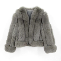 PINK JAVA QC22027 new arrival real fox fur jackets women winter fur coat natural fox jacket wholesale hot sale