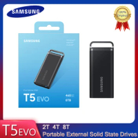 Samsung T5 EVO Portable SSD Solid State Drive TYPE-C USB3.2 Gen1 2TB 4T 8TB High Speed 5Gbps Storage External Hard Disk Drive