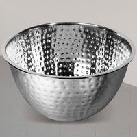《DANICA》Heirloom錘紋深型打蛋盆(4L) | 不鏽鋼攪拌盆 料理盆 洗滌盆 備料盆