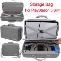 Carrying Case For Playstation 5 Slim Console Protective Case Storage Bag Gamepad Controller Travel Storage Handbag for PS5 Slim
