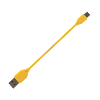 【realme】真我原廠 USB-A to Type C 超短版充電線15cm/黃色 for 行動電源(密封裝)