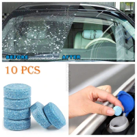 10PCS 1pcs=4L Car Accessories Solid Wiper Window Glass Cleaner for Faros Glass Repair Limpia Parabrisas Anti Fog Spray Car Glass