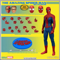 In Stock 100% Original Mezco 1:12 The Amazing Spider Man - Deluxe Edition Anime Action Figures Toys