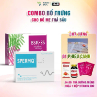 Bsk-3s & SpermQPlus Combo dành cho vợ chồng chuẩn bị dưỡng chất NT trước khi có con, TPBVSK SpermQPl