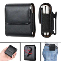 Leather Case Phone Pouch For Tecno Phantom V Flip 360° Belt Clip Waist Bag Capa For Phantom V Flip AD11 5G Funda Flip Phone Case