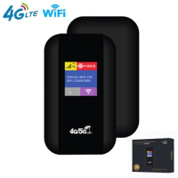 4G/5G Mobile WIFI Router 150Mbps 4G LTE Wireless Router 2100mAh Portable Pocket MiFi Modem with Sim Card Slot for Outdoor Travel