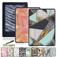 Slim Back Cover for EReader Kindle 10th Gen/8th Gen/Paperwhite 1 2 3 4 Geometry Pattern Protective Shell Tablet Hard Case
