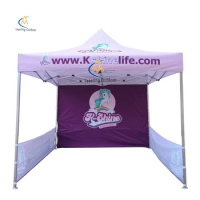 Tent Canopy With Logos /Folding gazebo/3 *3 Meters Outdoor Shelter /Family Garden Gazebo Business Marquee Tenda Customized Walls