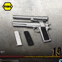 Black ZYTOYS 1/6 Scale ZY2009A Two-color Optional M1911 Model For 12" Doll Action Accessories