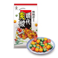 【旺旺】無聊派嚼代爽椒組合包 120g/包(米果 蒜香小酥＆香椒酥＆碗豆)