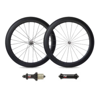 700C X 25mm Tire 60mm Tubeless Rim Carbon Road Bike Complete Wheelset Accessories