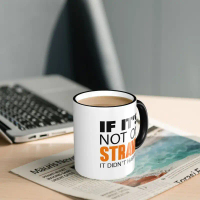 【Khot】 If It's Not On Strava It Didn't Happen Mug Funny Ceramic Coffee Cups Tea Mugs Milk Cup Drinkw