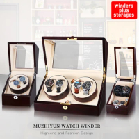 Automatic Watch Winder Display Box,2+0 Watch Winder,Japanese Mabuchi Motor,Luxury Storage Case,Double Watch Winder,Watch Winder