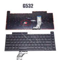 Russian US Keyboard for Asus ROG Strix SCAR 15 G532 G532LWS G531GV 4-zone Backlit