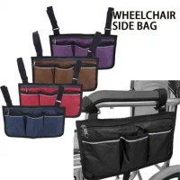 2023 Wheelchair Armrest Side Storage Bag Portable Pocket Suitable For Most Walking Wheels And Mobile Equipment Accessories