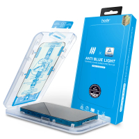 【hoda】iPhone 14 &amp; iPhone13/13 Pro 德國萊因認證抗藍光玻璃保護貼(附無塵太空艙貼膜神器)