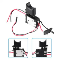 DC7.2-24V Electric Drill Switch Cordless Drill Speed Control Button Trigger W/Small Light Power Tool Parts For Bosch Makita