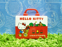 【震撼精品百貨】Hello Kitty 凱蒂貓~便條紙附整理盒-紅腳踏車【共1款】