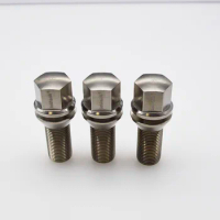Jntitanti Gr5 titanium lug bolt and hub bolt screws M14*1.5*28 bolt with free cone washer