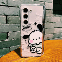 เคสโทรศัพท์, เปลือกแข็งอะคริลิคใส, เหมาะสำหรับ Samsung Galaxy Z Fold5/W24/W23, การออกแบบการ์ตูนน่ารั