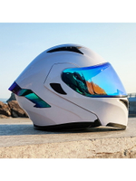 ORZ摩托車頭盔男女揭面盔雙鏡機車新國標3C認證藍牙半全覆式四季