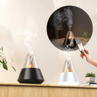 【ANTIAN】日式自動噴香燭光夜燈香氛機 桌面精油香薰燈 USB氛圍燈擴香機