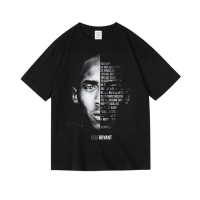 รุ่นที่ระลึก Kobe Kobe 24 เสื้อบาสเก็ตบอลคอกลมแขนสั้น Gym wear Loose fit Pop cbhpyeqxtaq