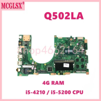 Q502LA i5-4210U i5-5200U CPU 4G-RAM Notebook Mainboard For ASUS Q502LAB Q502LA Q502L Q502 Laptop Motherboard Tested OK