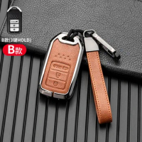 Car Remote Key Case Cover Shell For Honda Fit GP5 Shuttle Gp8 JADE VEZEL City Civic Jazz BRV Accessories Keychain