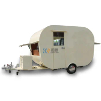 2023 New Arrival Apple Model Food Truck The US Standard Mobile Kitchen Street Food Trailer Outdoor Concession Food Cart