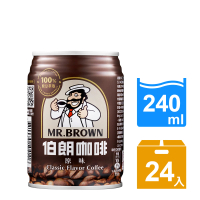 伯朗咖啡 伯朗咖啡240mlx24入/箱(有糖)