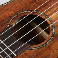 Professional Hand Crafted Abalone Inlay Rosewood Fingerboard Body Solid Wood Top KOA 23 Inch Concert Tenor Ukulele For Sale