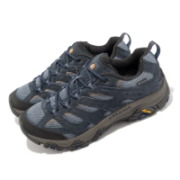 【MERRELL】登山鞋 Moab 3 GTX 男鞋 霧藍 灰 防水 越野 郊山 戶外 低筒(ML135533)