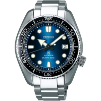 【SEIKO 精工】Prospex SCUBA 200米潛水特別版機械套錶/藍面 44mm SK037(6R15-04G0B/SPB083J1)