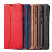 50pcs Leather Flip Case for Samsung Galaxy A50 A70 A21S A31 A51 A71 A32 A52 A72 S20 S21 S10 S9 S8 Wallet Cards Phone Bag Cover