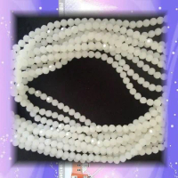 8mm White Porcelain Colour 100pcs/bag 8mm 500pcs/bga Crystal Glass Wedding Hanging Decoration Round Shape Beads