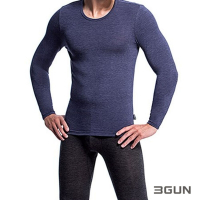 3GUN 三槍牌 舒適精典型男勁熱棉柔發熱衣 2件組 隨機取色