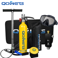 QDWETS 1L Mini Scuba Diving Tank/Equipment Oxygen Cylinder Underwater Breathing Portable Scuba Tank Kit Capacity Refillable