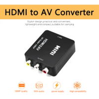 HDMI2AV Converter HDMI to RCA AV Convertor Composite AV 3 RCA Output Video Adapter Mini NTSC PAL for TV VHS VCR DVD