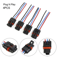 4Pcs New Polaris Pulse Power Strip Bus Bar Pulse Power Plug Connector Pigtail Wire Plug For Polaris Ranger XP1000 RS1 2018-2022
