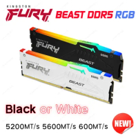 Kingston Fury Beast DDR5 RGB 6000MT/s 4800MT/s 5200MT/s 5600MT/s 8GB 16GB 32GB RAM CL40 DIMM Desktop Memory DDR5 RGB DDR5 DIMM