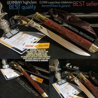GOLOK SEMBELIH HIGHCLASS SERIES GERMANY STEEL ELMAX SUPERCLEAN BERSERTIFIKASI & BERGARANSI BONUS UKI