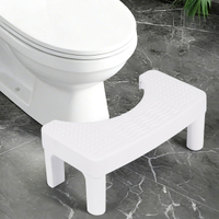 Resze Squatty Potty for Adults 6.7" Toilet Stool Non-Slip Bathroom Stool Toilet Stool Squat Poop Sto