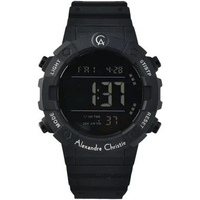 Alexandre Christie Digi AC 9388 MH RIPBA Men Digital Dial Black Rubber Strap Men's Strap