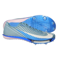 NIKE AIR ZOOM MAXFLY 2 CM 男女田徑氣墊釘鞋-短距離 HQ1843-400 莫蘭迪藍白
