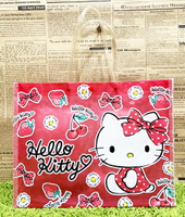 【震撼精品百貨】Hello Kitty 凱蒂貓 日本SANRIO三麗鷗KITTY塑膠袋/防水購物袋-櫻桃*21203 震撼日式精品百貨